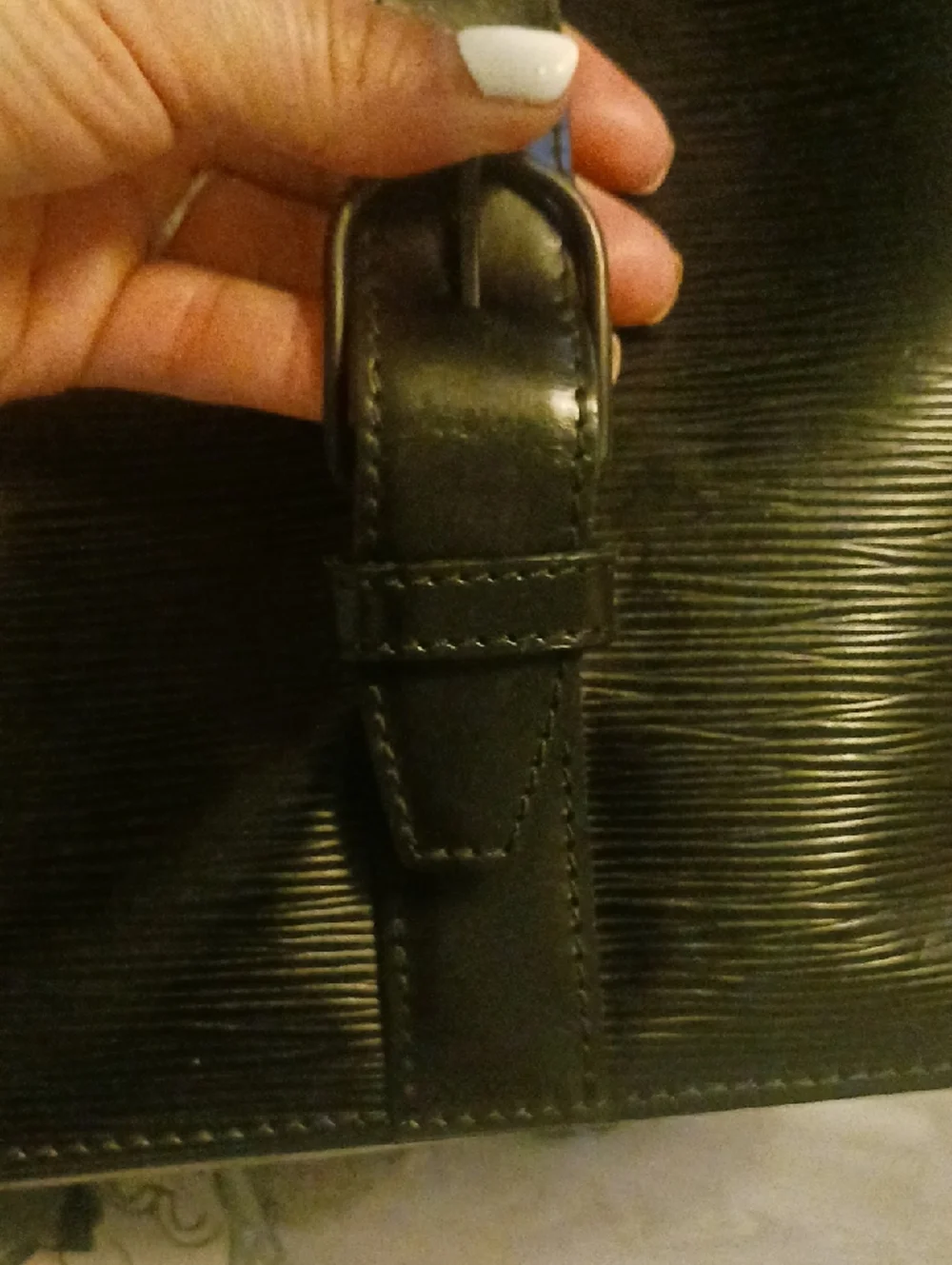 Louis Vuitton Black Epi Leather Sac A Dos .(preloved )